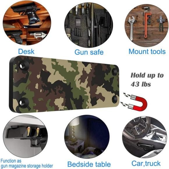 Other | Db Gun Magnet Magnetic Gun Mount Holder43lb Rating Anti Scratch ...